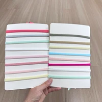 8Pcs/Set Solid Color Nylon Six Ears Bows Headband for Baby Bowknot Elastic Hair Band Handmade Headwear Girls Hair Accessories 2