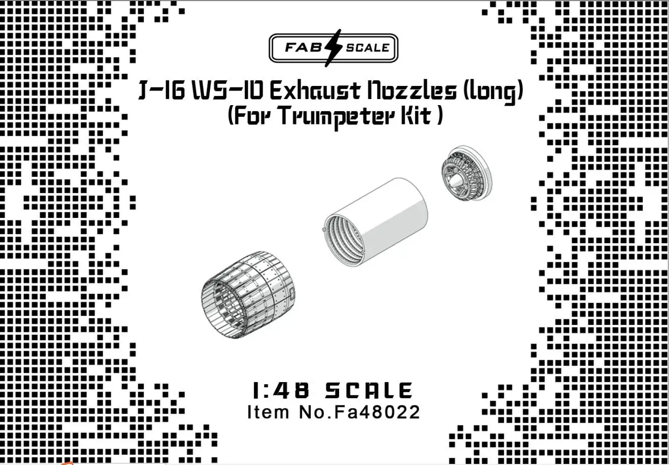 

FAB FA48022 1/48 WS-10 Engine Exhaust Nozzles(long)For TRUMPETER F-16 KIT