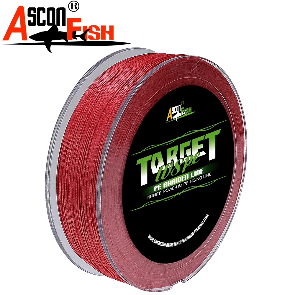 Ascon Fish 8 Braid 8 Strands Braided Fishing Line 500m Multifilament Fishing Line Angling Thread 6-300LB Fishery Accessories fishing line,fishing tackle