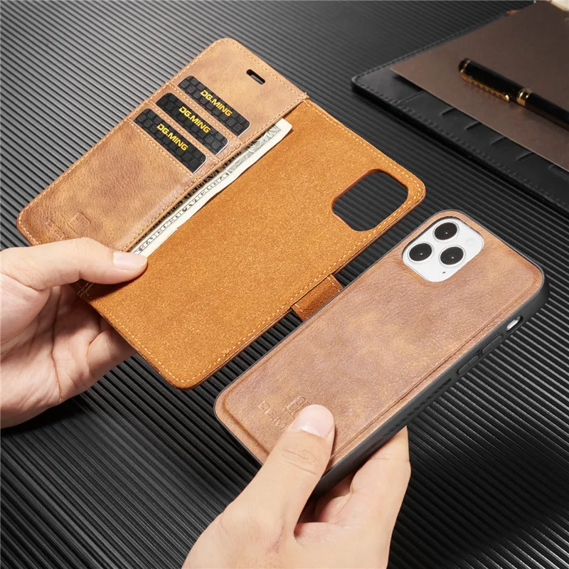 Leather Phone Case For iPhone 15 14 13 11 Pro Max Card Holder Wallet Cover - sky case