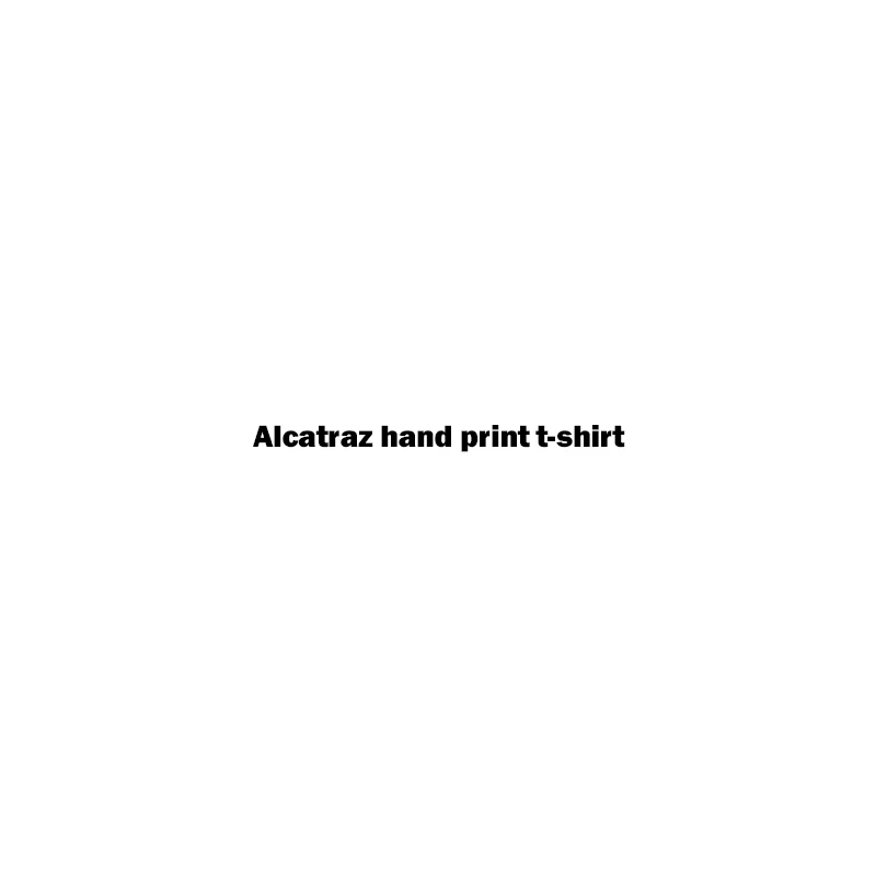 

Alcatraz hand print t-shirt