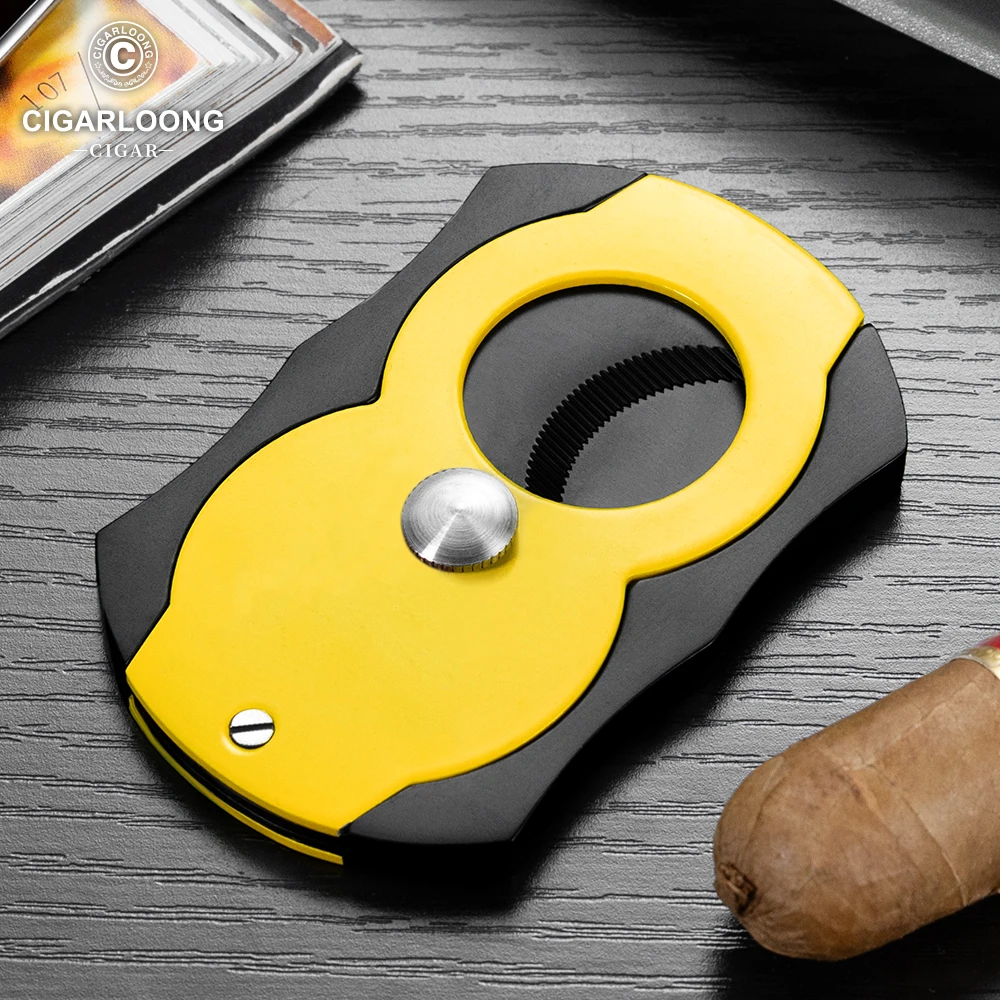 Cigar Cutter Sharp Stainless Steel Large Caliber Thick Double-edged Multi Style Portable Travel Cigar Accessories Cutter CE-25D2