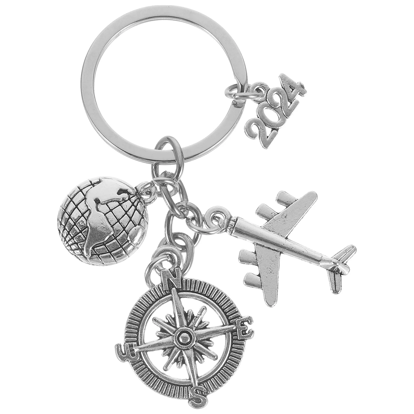 

Travel Keychain Pendant Plane Bag Charm during Gift for Women Handbag Zinc Alloy Decorative Keyring Miss Locket