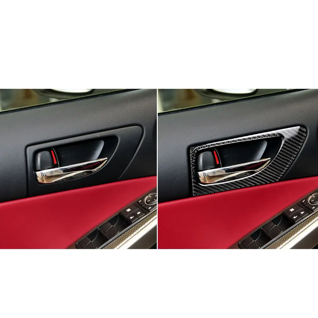 

Замена для Lexus IS250 NX200 200t 300h 2 шт. в наборе, наклейка на панель дверной ручки салона, наклейка на рамку, декор из углеродного волокна