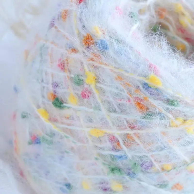 Dream красочная фотонитка, Смешанная шерстяная пряжа, вязальный свитер ручной работы, Толстая линия, шерстяные нитки для вязания крючком, сделай сам, 50 г/рулон