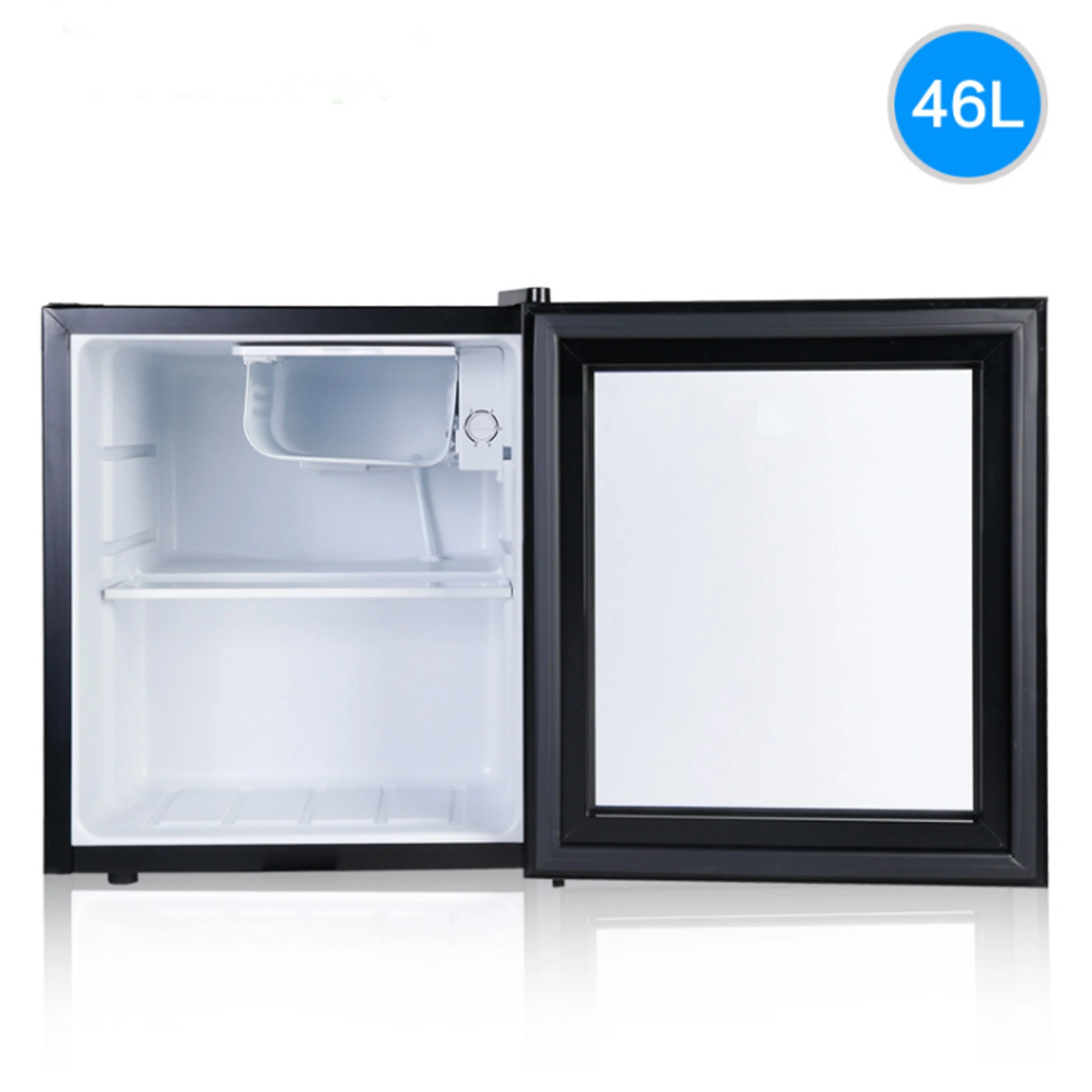 Mini refrigerador portátil para casa, geladeira pequena e freezer, 46L