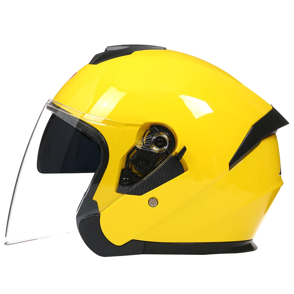 Casco Vintage Open Face Full Face Casque Moto Chopper Bubble Style Moto Casco Moto 3/4 Jet Wind Face Shied Dot Approvato