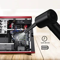 Compressed Air Duster for Computers Protable Cordless Air Blower Computer Cleaning with LED Light for PC Keyboard Crumbs Car 2
