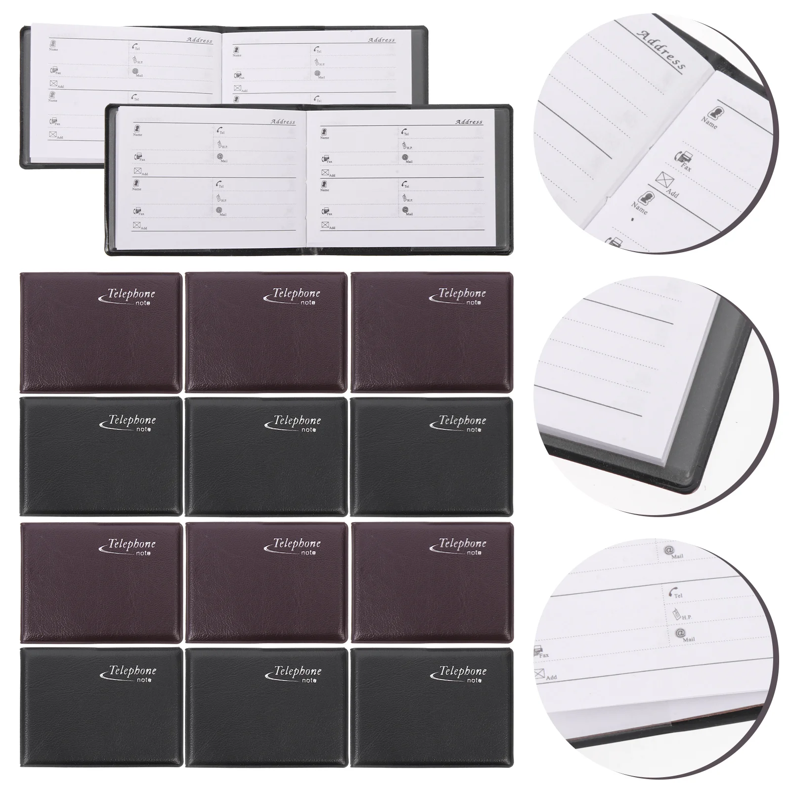 

10 Pcs Mini Phone Book Portable Address Organizer Kids Phones Pocket Alphabetical Notebook Office Contact for Addresses