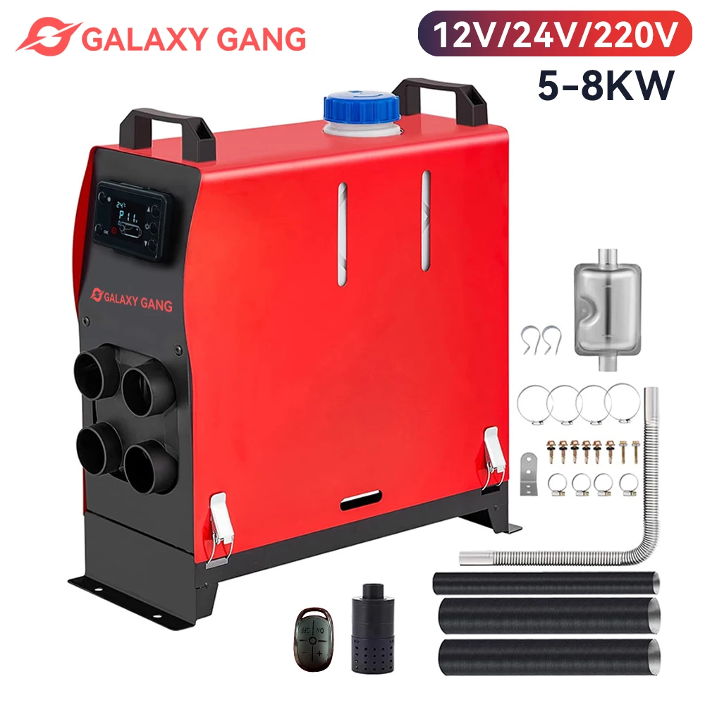 

Galaxy Gang 8kw 12v Car Heater Diesel Air Heater All In One With Silencer For Car Bus Trailer RV Various Diesel Vehicle Parking