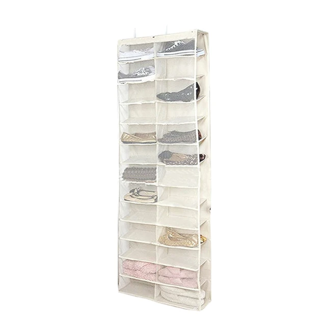 Wall Hanging Shoe Storage Organizer Bag Shoes Rack Over The Door Fabric Cabinet  Closet Organizer For Shoes Clothes Storage Bag - AliExpress