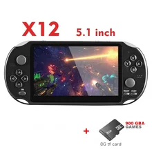 

DataFrog X12 Portable Handheld Video Game Console 3200+ Games 5 inch Double Rocker Handheld Game Console Support TV Output