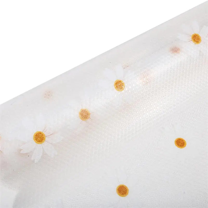 Daisy Shelf Liner For Kitchen Cabinets EVA Waterproof Fridge Pad Cupboard Mat Easy Placemats Non-Adhesive Drawer Liner 1 Roll