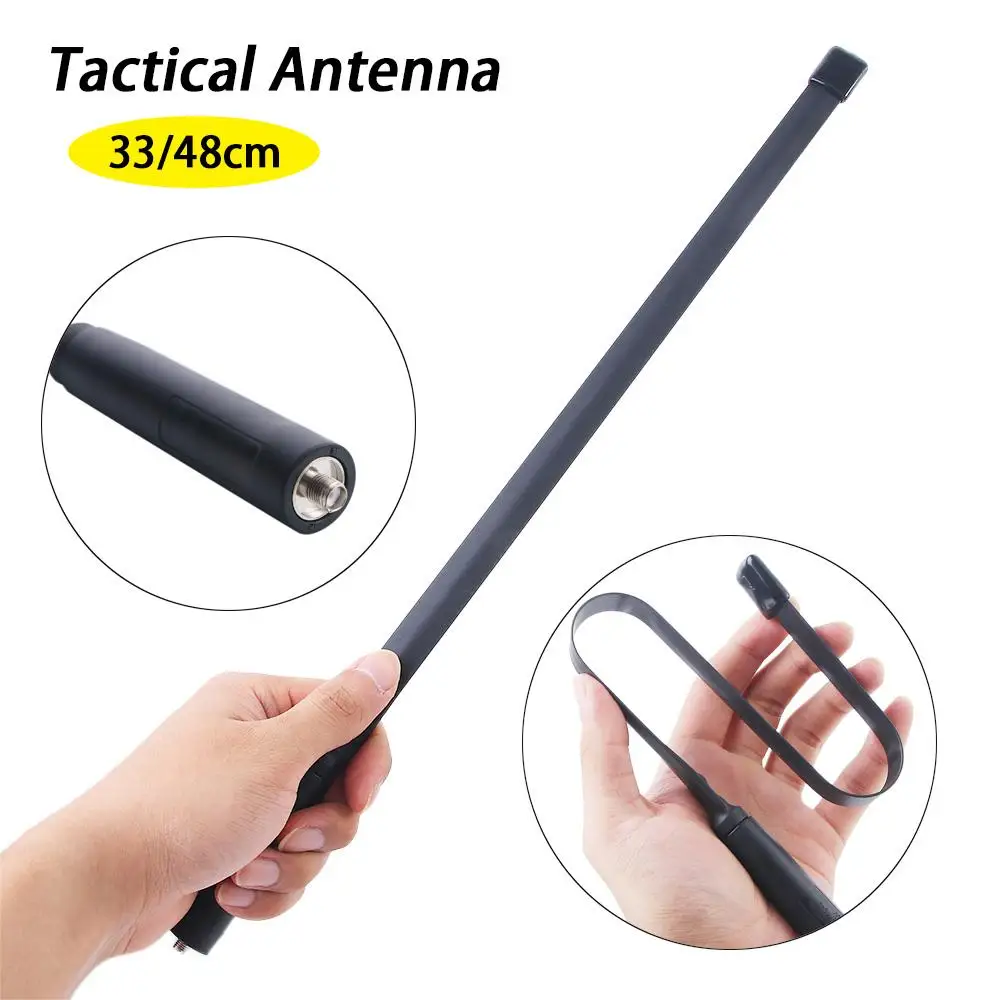 내구성이 뛰어난 SMA-여성형 VHF UHF 포풍 UV82 바오펑 UV-5R 무전기용 안테나 (UV-82 UV5R)