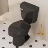 Two Piece Elongated Toilets ADA Chair Comfort Height 16.5" Powerful Single Flush 1.28 GPF 12” Rough In with Side Trip Lever 2