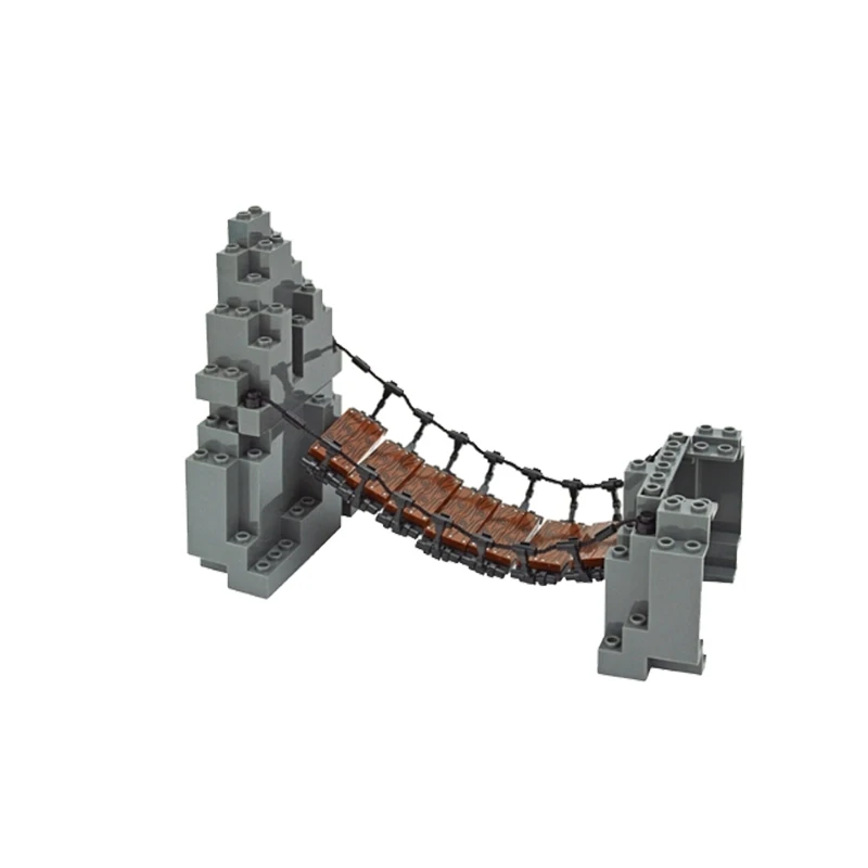 Moc Rock Panel 6082 6083 23996 47847 Rockery Mountain Scene DIY City Street View Bulk Hill Stone Building Blocks Toys For Gifts
