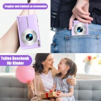 Цифровая камера 1080P 44MP HD компактная камера с 2,4 'ЖК 16X цифровым зумом камера для детей — изображение 5