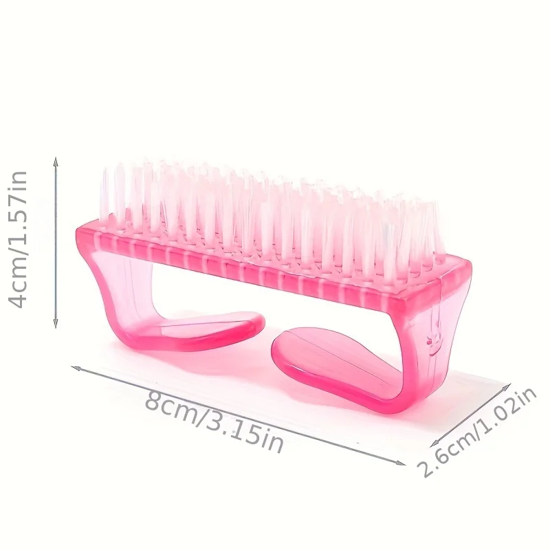 Cleaning Nail Brush Tools File Nail Art Manicure Pedicure Soft Remove Dust Plastic Dust Cleaning Brushes 5