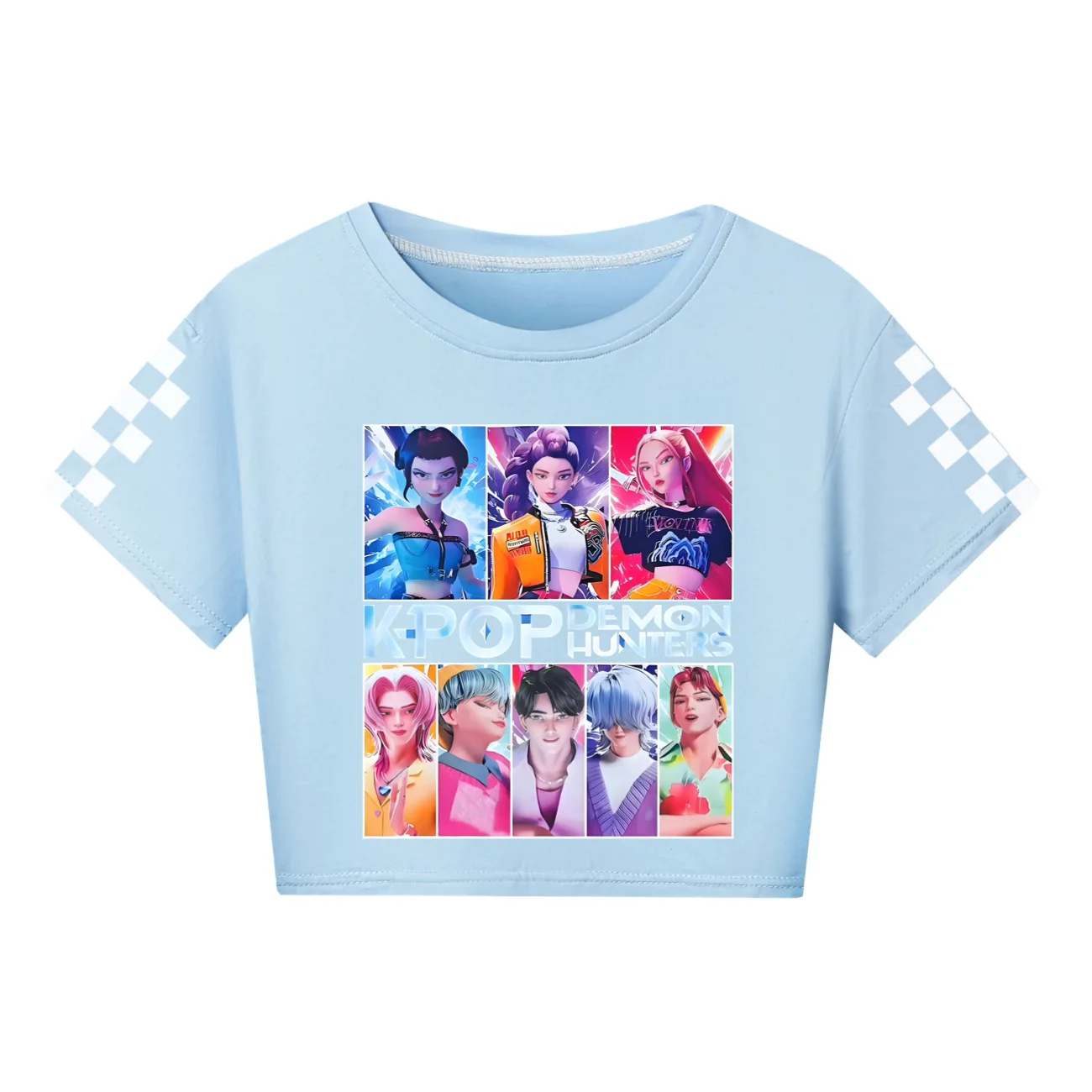 T-shirt Kpop Décontracté Pour Fille/garçon - Motif Graphique Demon Hunters, Manches Courtes | Vêtement Fan, Style Streetwear