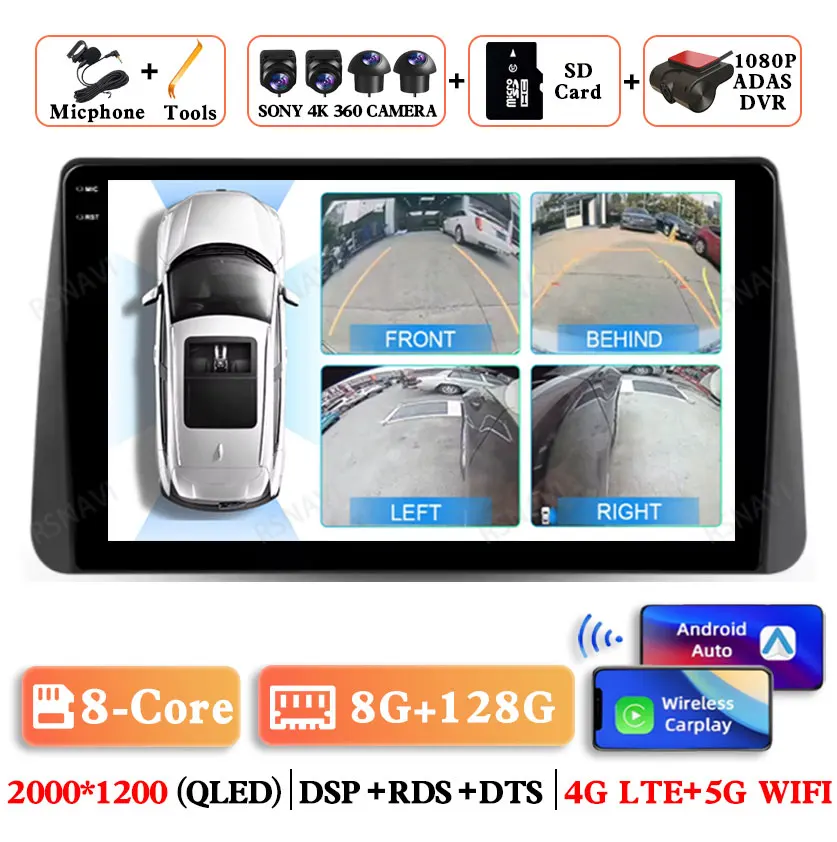 2K 8G-128G 360 DVR