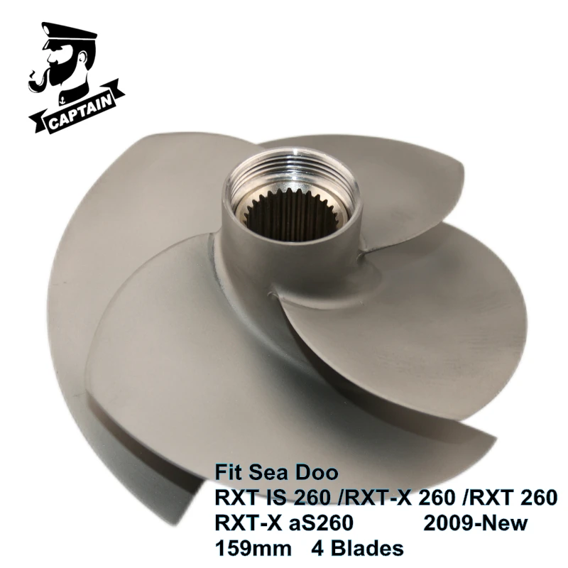 

Captain Jet Ski Impeller 159mm fit Seadoo RXT IS 260 /RXT-X 260 /RXT 260 RXT-X aS260 267000945 Jetski Sea Doo Watercraft PWC