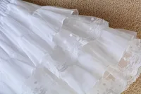 Short skirt white lace cake skirt skirt skirt female summer high waist thin a line skirt princess puffy skirt - Image 5