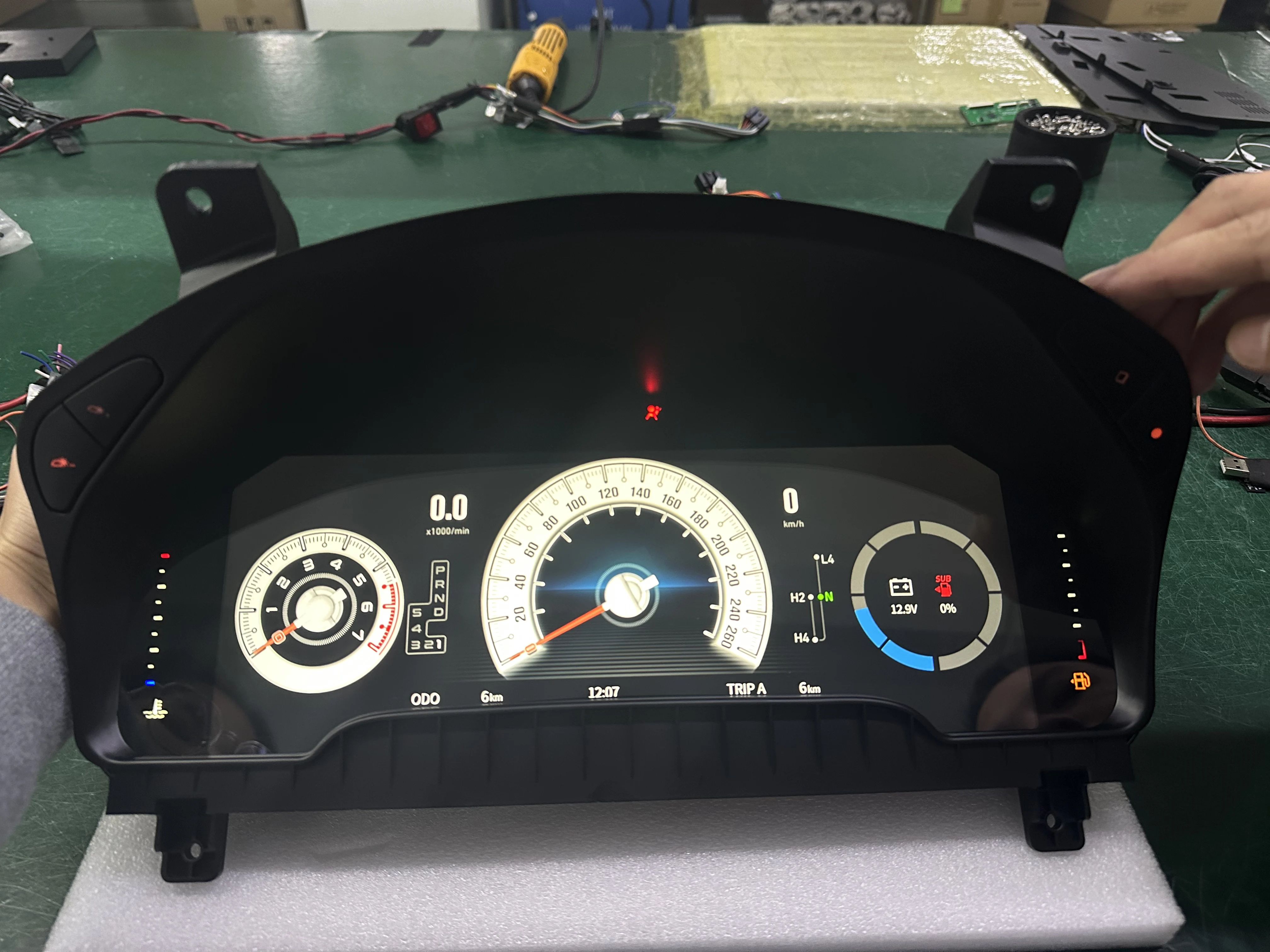 Panel de Instrumentos Digital de 12.3 Pulgadas para Nissan Patrol Y61 2005-2024, Cabina Virtual, Velocímetro, Pantalla LCD, Kit de Unidad de Panel de Instrumentos 3
