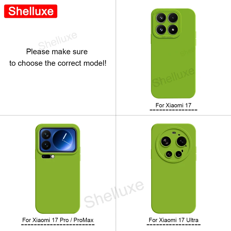 Premium Shelluxe Square Liquid Silicone Shockproof Phone Case - Soft Cover