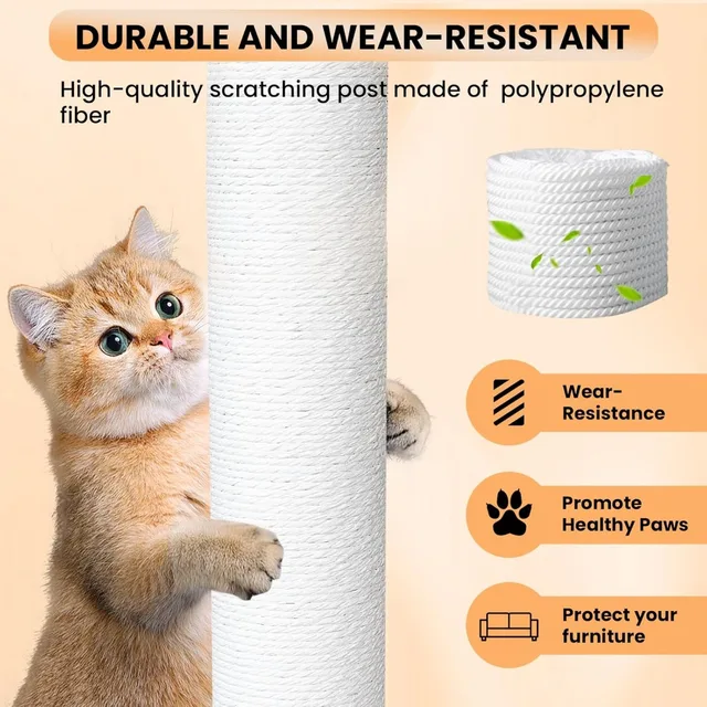 46" Indoor & Outdoor Cat Tree Tower 5