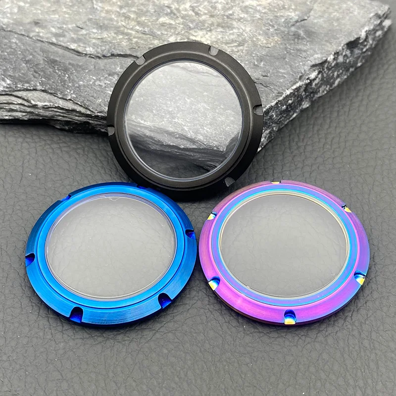 Enhanced Transparent Glass Sapphire Caseback for Automatic Movement Watch Cases
