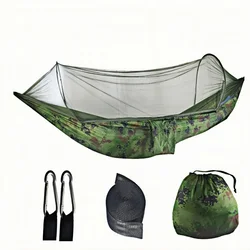 Portable Outdoor Camping Hammock with Mosquito Net - Versatile Sleeping Tent and Outdoor Furniture (Camouflage)
