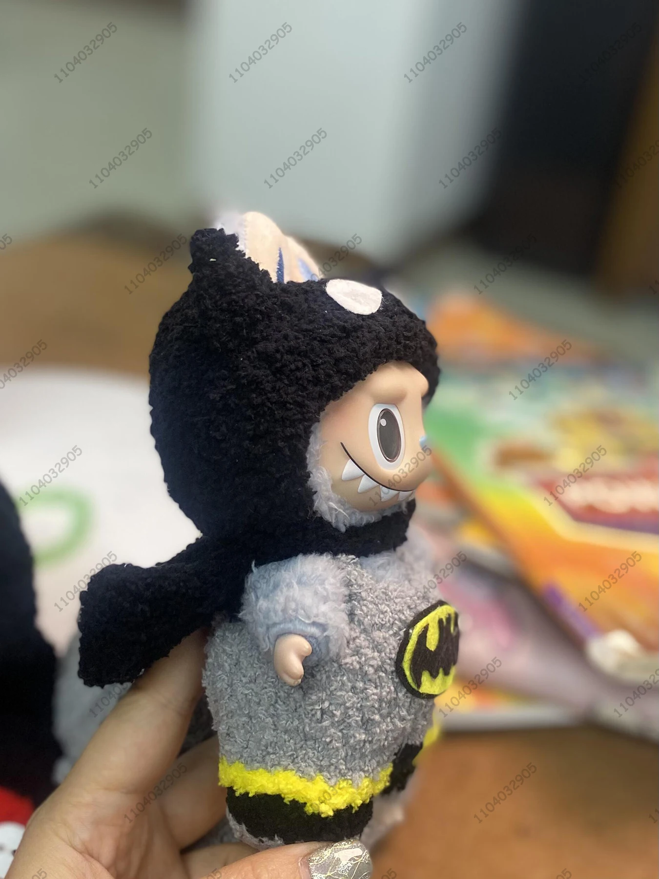 Labubu The Monsters Batman Costume Spider-man Clothes 1:1 Original Replica Vinyl Doll Action Figure Bag Charm Bag Pendant Gift
