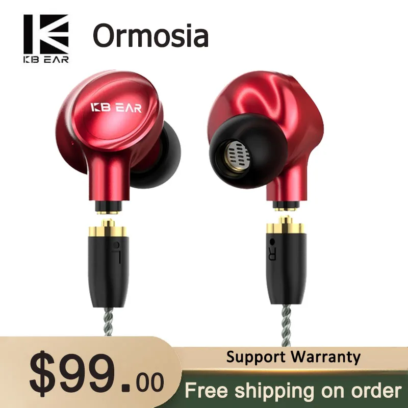 

KBEAR Ormosia 10mm Dynamic+Composite BA In Ear Monitor Headphone MMCX Earphone WIred Earbuds Headset KBEAR INK IEM TRI x HBB KAI