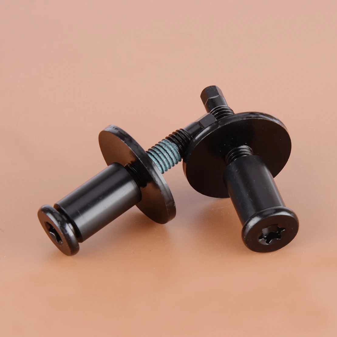 2Pcs Portellone Posteriore Striker Latch Lock Bolt Black Muslimit Fit Per Ford F-150 F-250 F-350 F-450 F-550 Super Duty Explorer