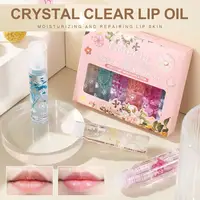 Flower Roll-on Lip Balm crystal clear Lipgloss Moisturizing Transparent Lip Oil Long Lasting Hydrating Lipgloss Lip Care Makeup 1