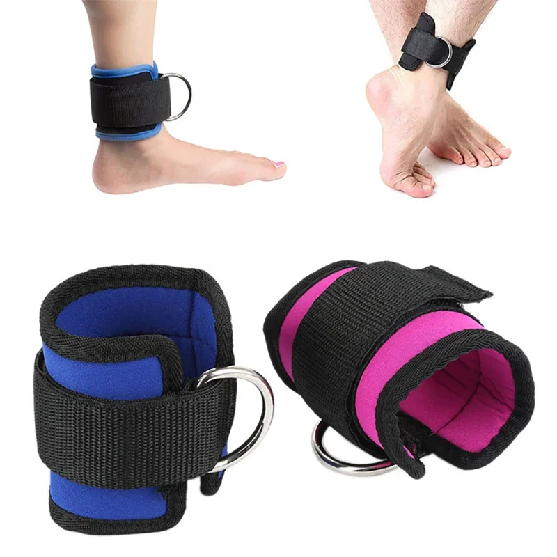 1PCS Ankle Straps Taekwondo Fitness Ankle Buckle D-ring Strap Weight-bearing Fitness Ankle Strap Stretching Sports Straps