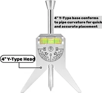 Manual Tube Marker Centering Tool Safety Pipe Center Finder Y-Type 4 Inch Safety Pipe Marker Centering Head Tool 2