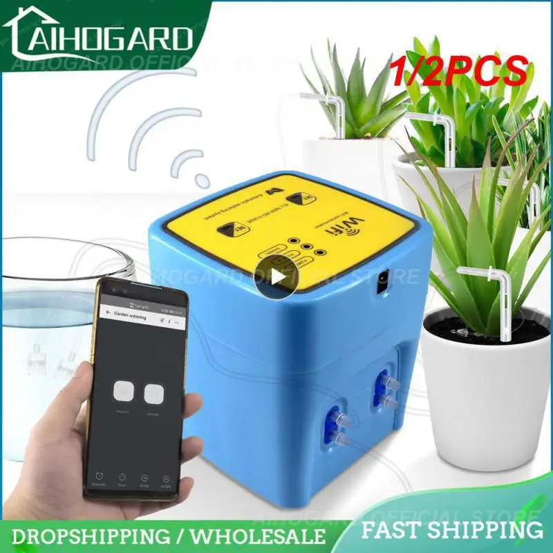 

1/2PCS Smart Watering Device Double Pump Timed Automatic Drip Irrigation System Remote APP Control For Garden Plant Flower