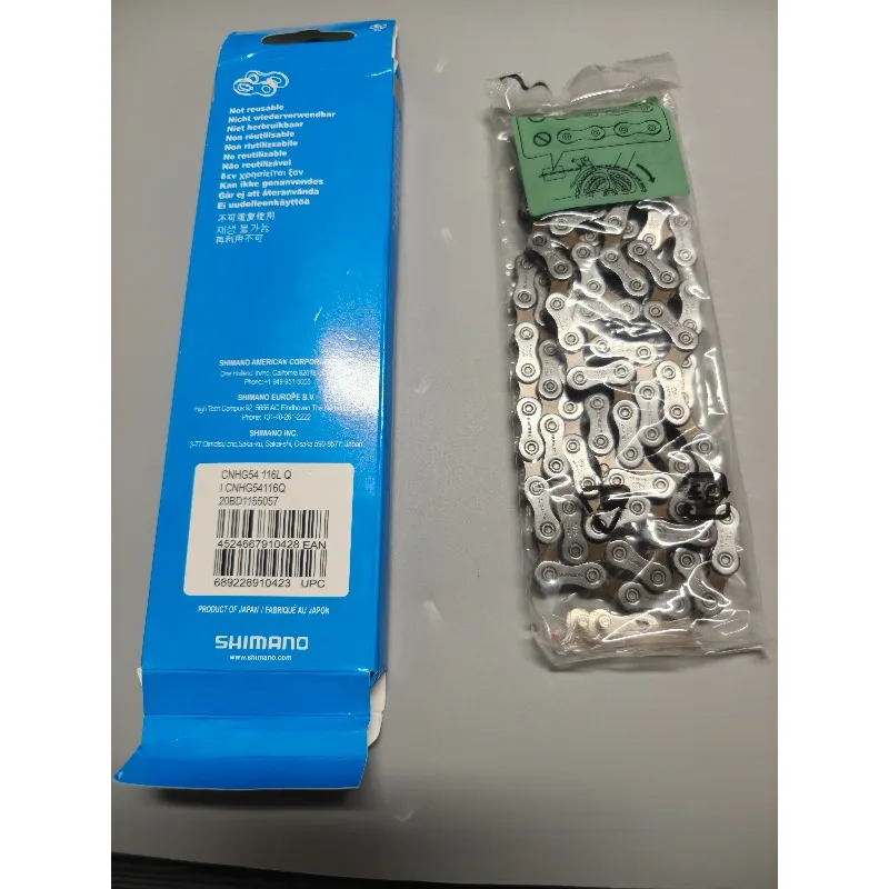 성능 SHIMANO CN-HG54, 116 링크 10단 속도 내마모성 사이클 체인, 로드 바이크 산악 자전거 교체 부품용