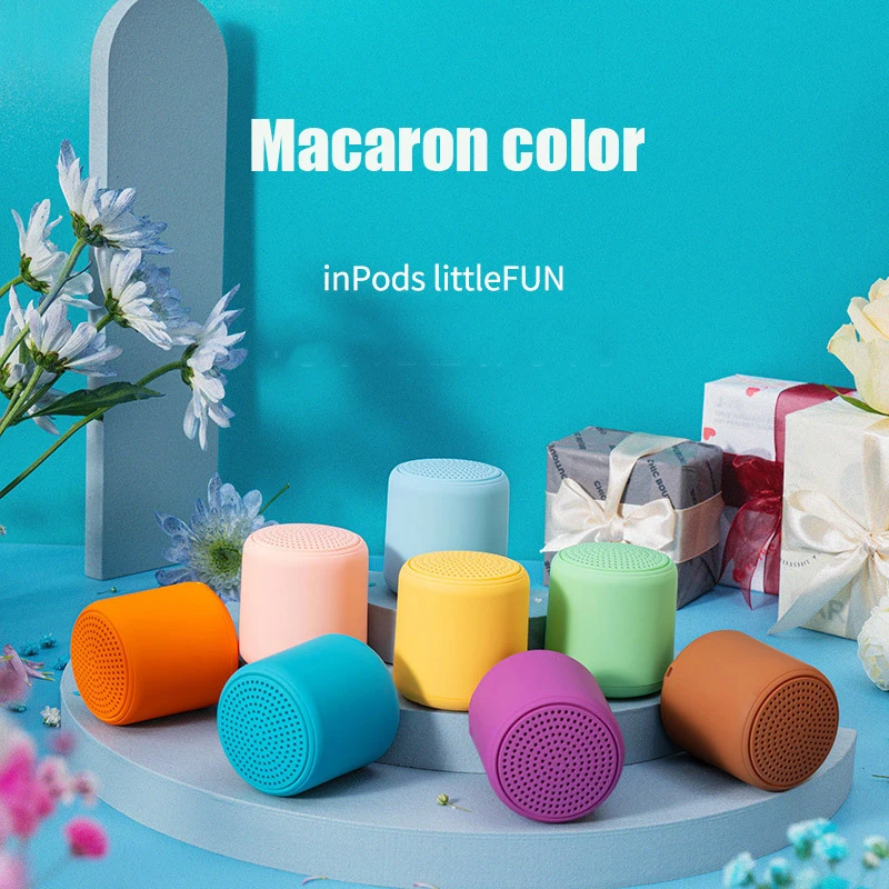 Protable Wireless Creative Macaron Bluetooth Speaker Outdoor Sports Waterproof Mini Portable Subwoofer Collection Small Speaker