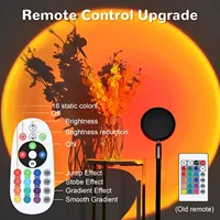 USB LED projector night light RGB sunset atmosphere night light, with remote control, used for room decoration photography