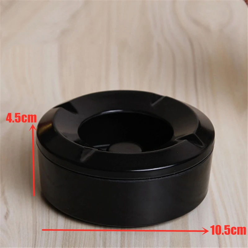 Windproof Round Ashtray Eco-Friendly Portable Cars Home Smoke Accessory Heat Resistant Ash Tray Convenient Plastic