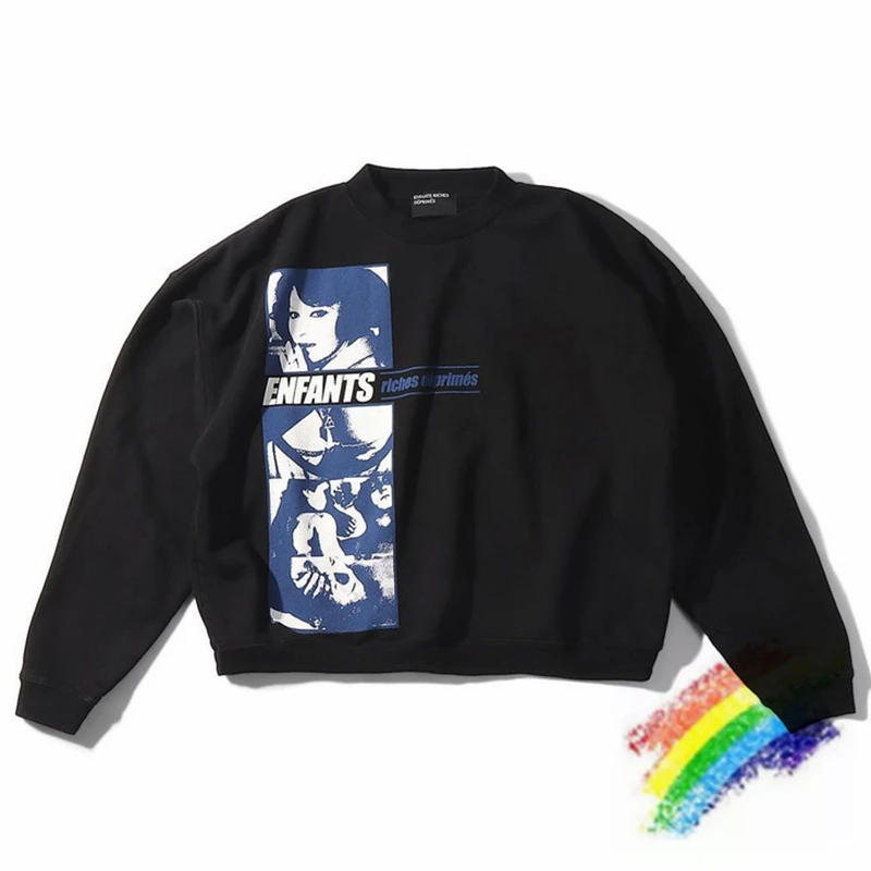 

Oversized ERD Sweatshirts Men Women 1:1 High Quality Streetwear Vintage Poster Printing Crewneck