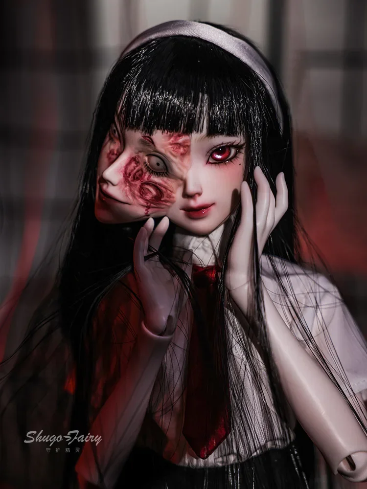 

Оригинальные шармы Bjd 4 мин. Fujiang Nano двойное лицо зло очарование усовершенствованная Смола Оригинальные фигурки ручной работы для макияжа коллекционный подарок