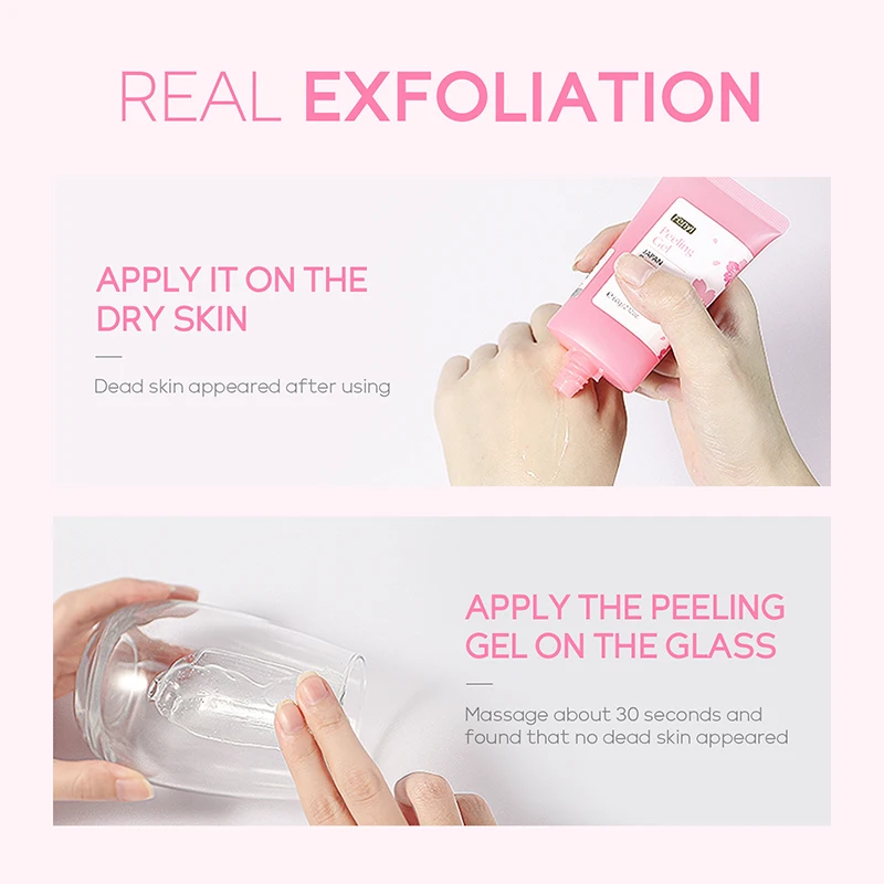60g Face Exfoliating Gel - Whitening Moisturizer Repair Facial Scrub Cleanser Acne & Blackhead Treatment Remove Skin Care Cream 4