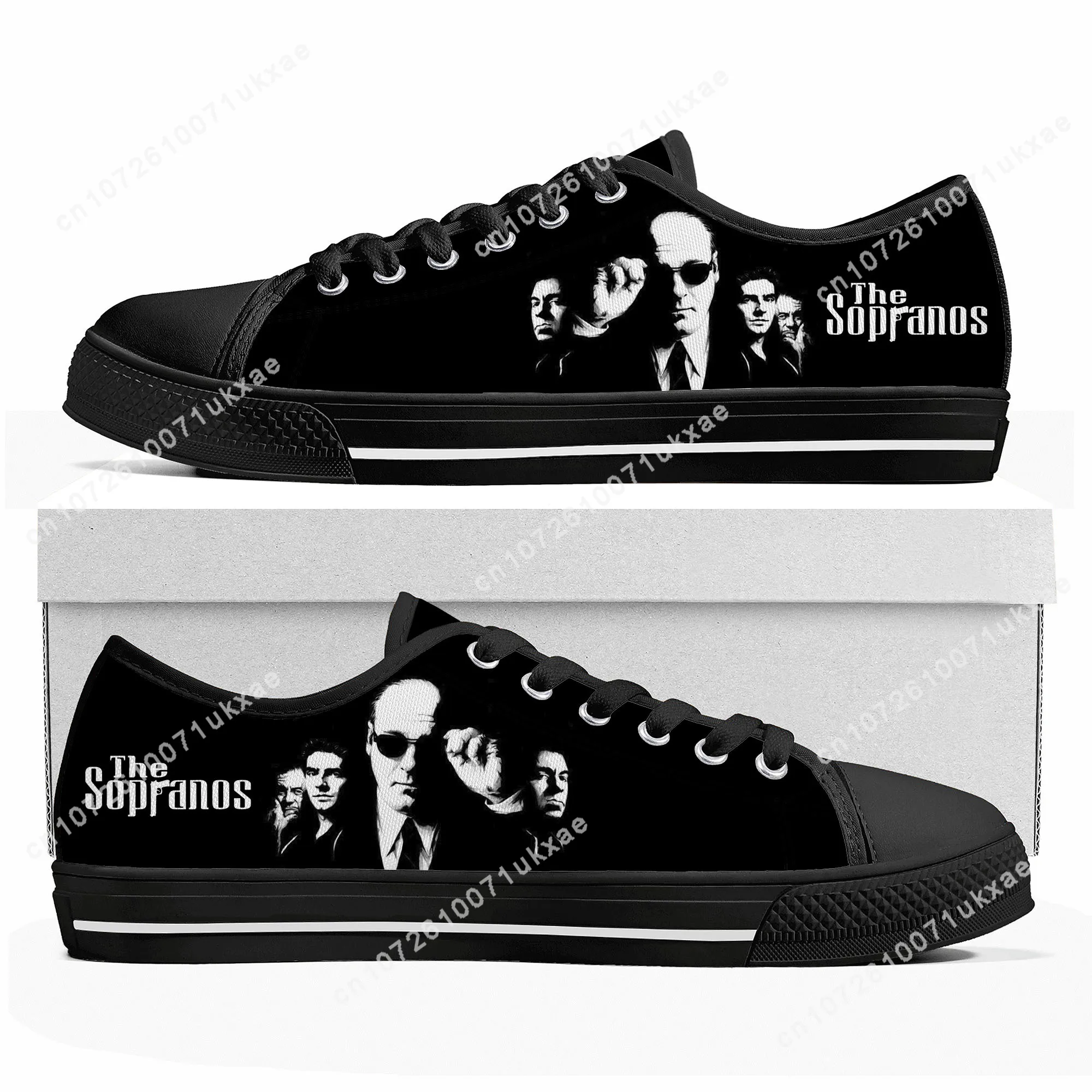 

Sopranos Low Top Sneakers Mens Womens Teenager High Quality Tony Soprano Gandolfini Canvas Sneaker Casual Shoes Customize Shoe