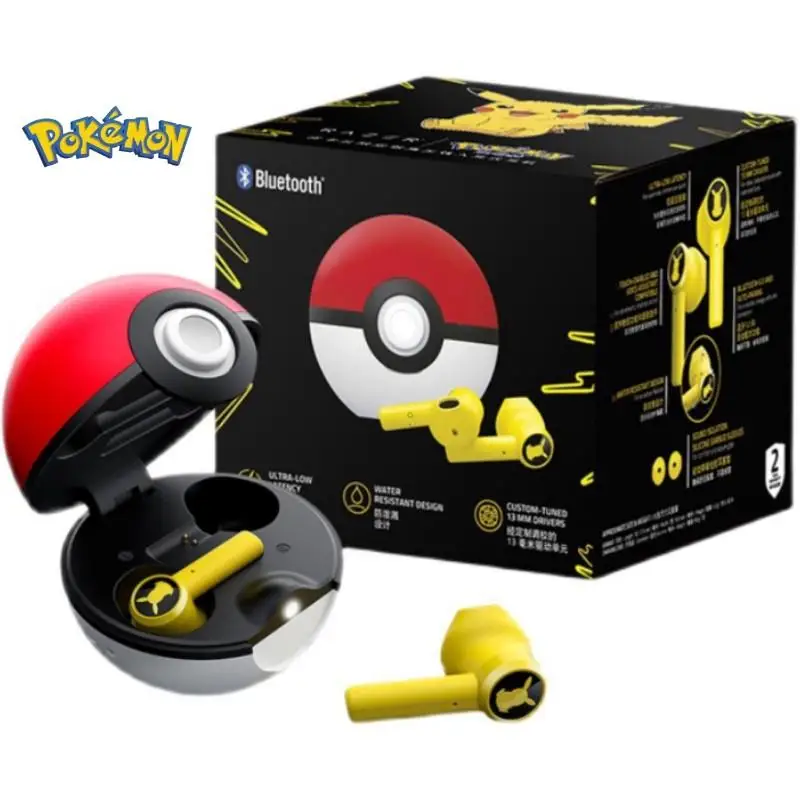 

Anime Pokemon Pikachu Poke Ball Wireless Bluetooth Earphones Cartoon High Sound Quality Long Endurance Bluetooth Earphones Gift
