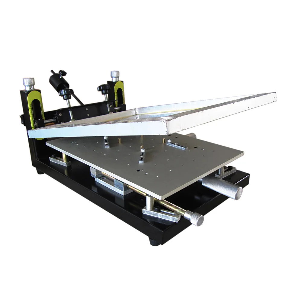 Manual Screen Machine Silk Printing Table SMT Solder Paste Finger Running Ink Press 3