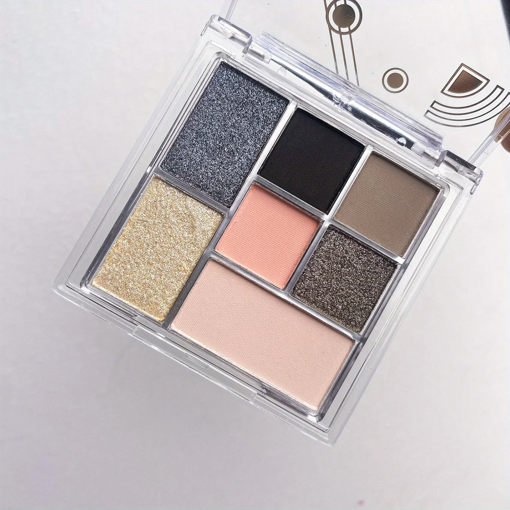 Velvet Tinted 9-Color Black Eyeshadow Palette - Long-lasting Blendable Matte & Shimmer Eye Makeup