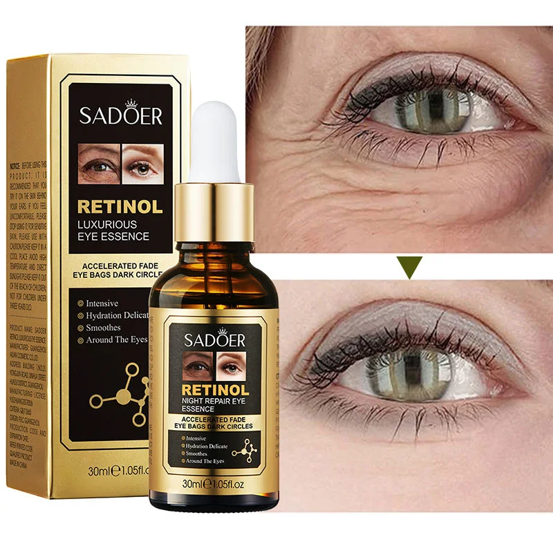 Collagen Eye Serum Wrinkle Remover 24k Gold Anti Aging Essence Remove